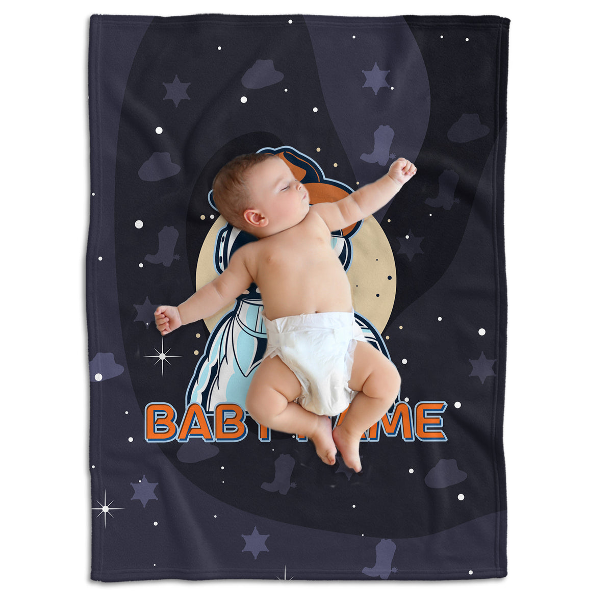 Personalized Astronaut Baby Blankets for Boys & Girls - Custom Name Fleece Blankets for Infant Newborn Son & Daughter