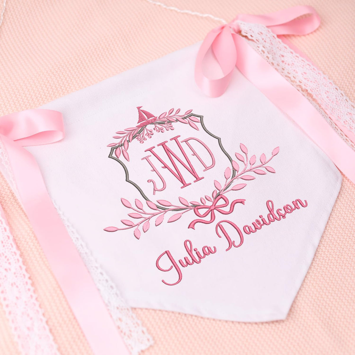 Personalized Baby Annoucement Sign, Baby Hospital Name Sign, Canvas Hanging Pennant Flag Baby Banner, Gift For babys