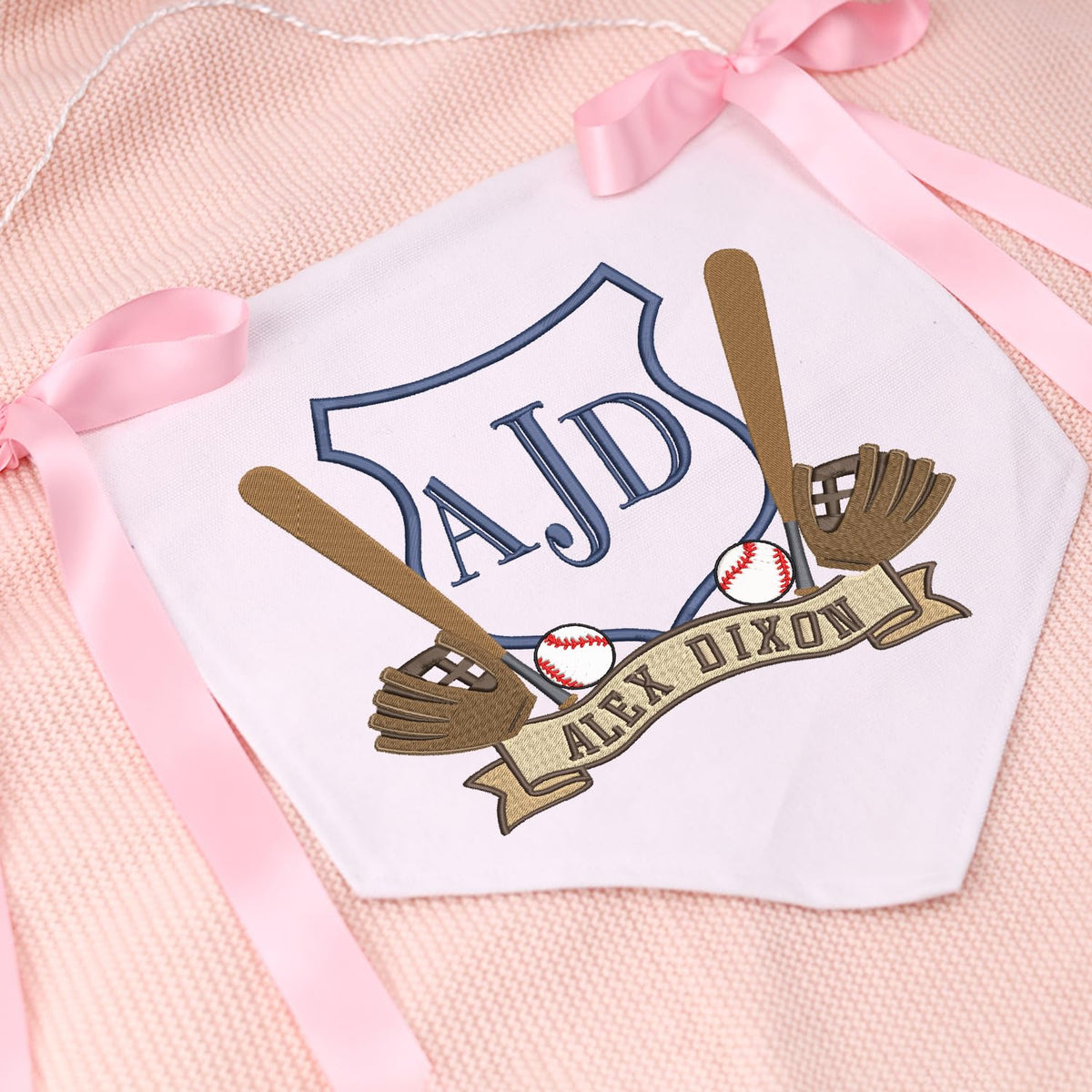 Personalized Baby Annoucement Sign, Canvas Hanging Pennant Flag Baby Banner, Baseball Baby Sign, Great Gift For Baby