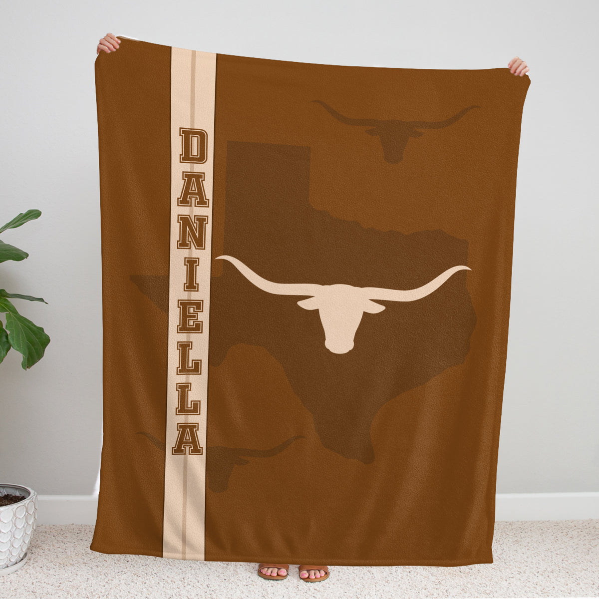 Personalized Baby Blankets, Texas Cowboy Baby Stuff, Custom Name Western Nursery Decorations, Crib Stroller Blankets for Toddlers Newborn