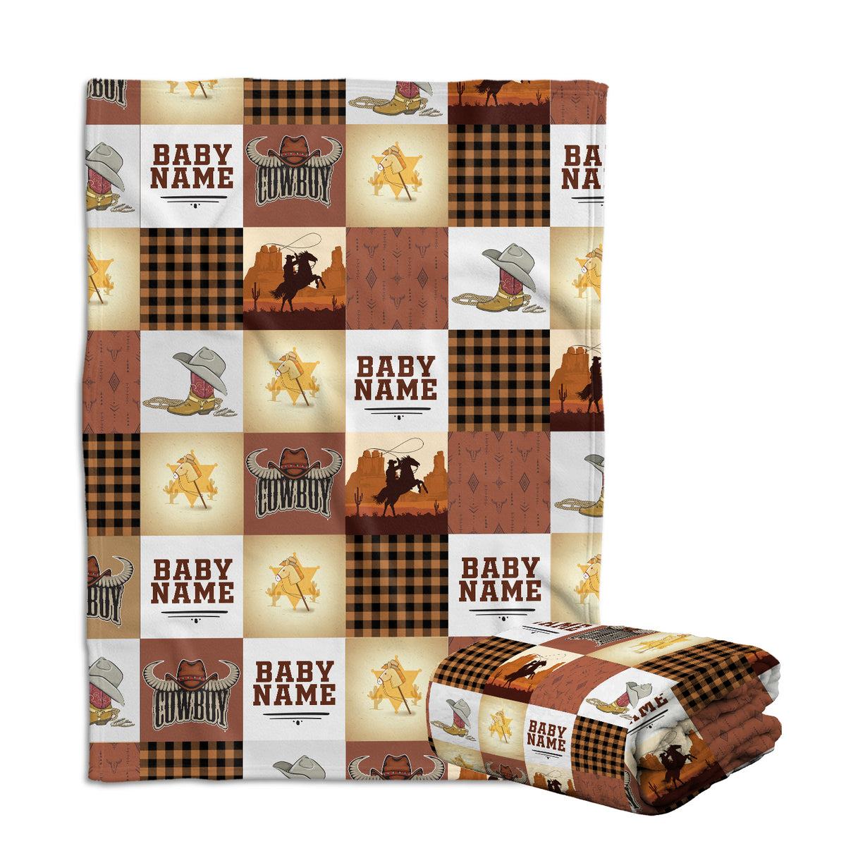 Personalized Baby Blankets for Baby, Custom Baby Blankets Name, 3 Sizes Fleece Blankets for Son Daughter Infant Newborn, Great Gift For Baby