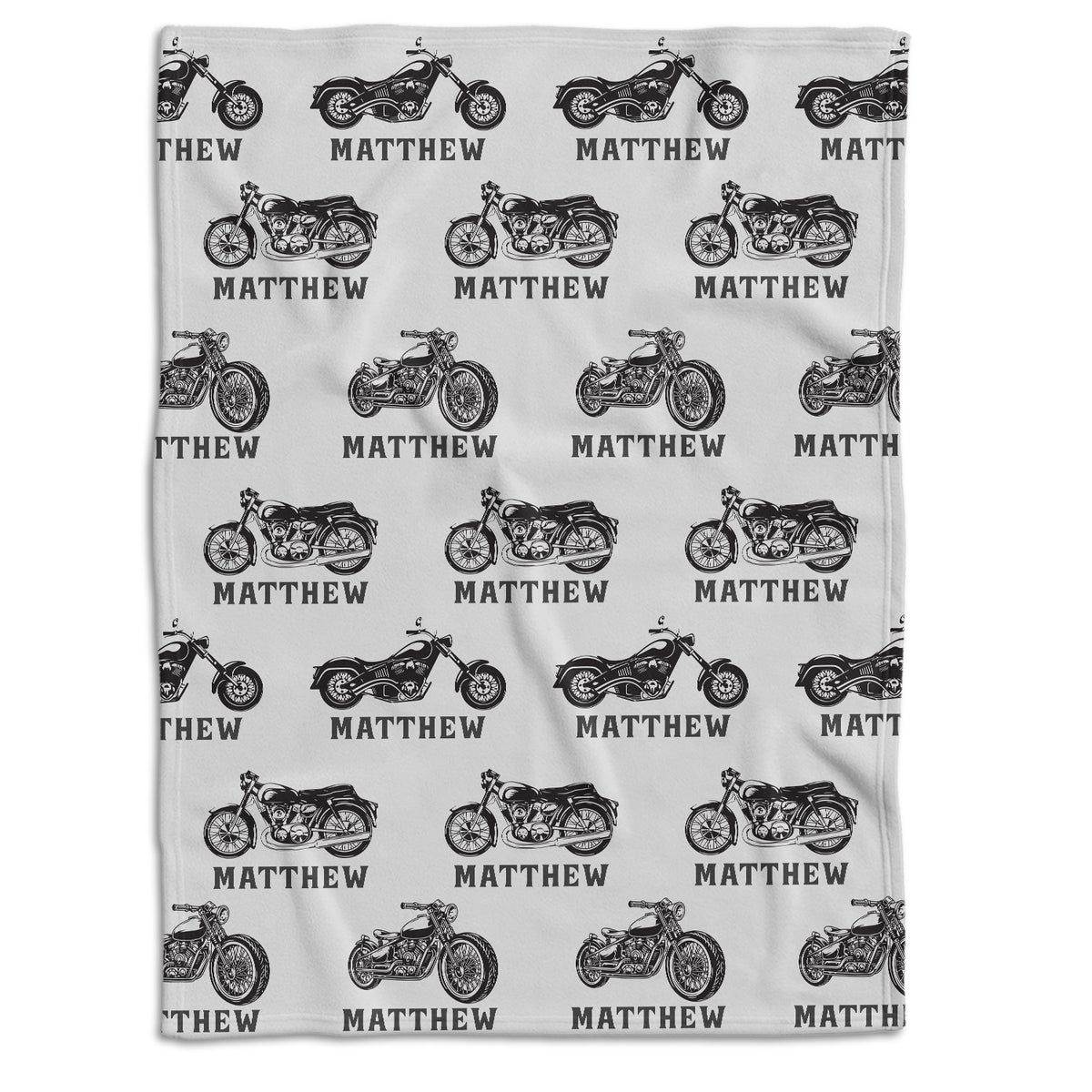 Personalized Baby Blankets for Boys, Baby Motorcycle Blanket, Motorcycling Swaddle Blanket, Black Plush Blankets for Baby Girl Son Toddlers Kids