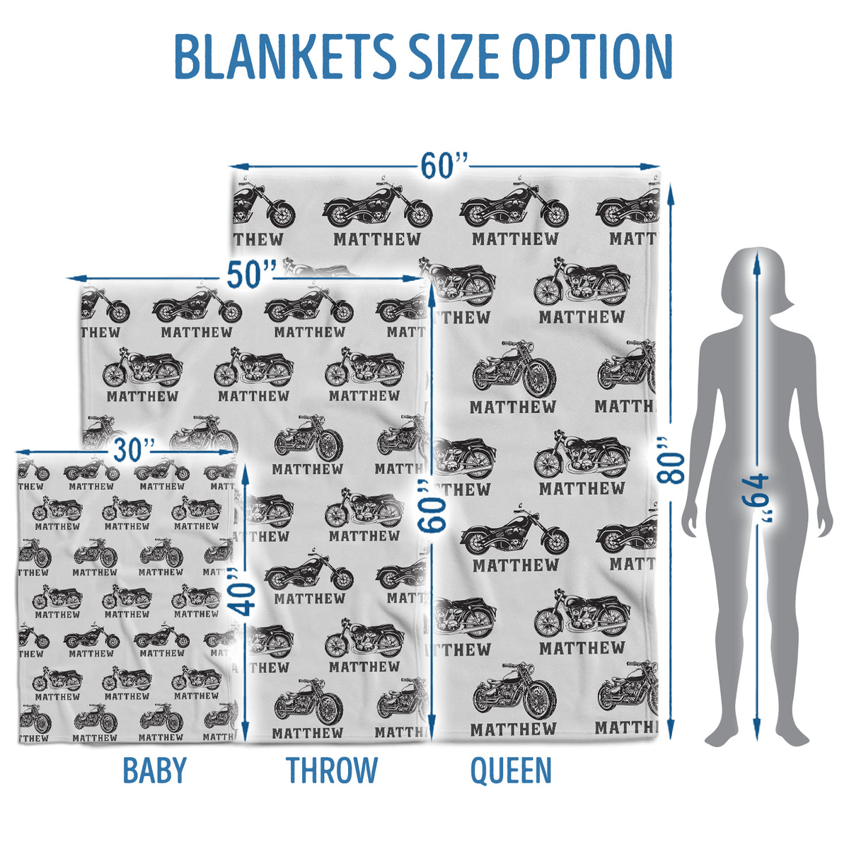 Personalized Baby Blankets for Boys, Baby Motorcycle Blanket, Motorcycling Swaddle Blanket, Black Plush Blankets for Baby Girl Son Toddlers Kids