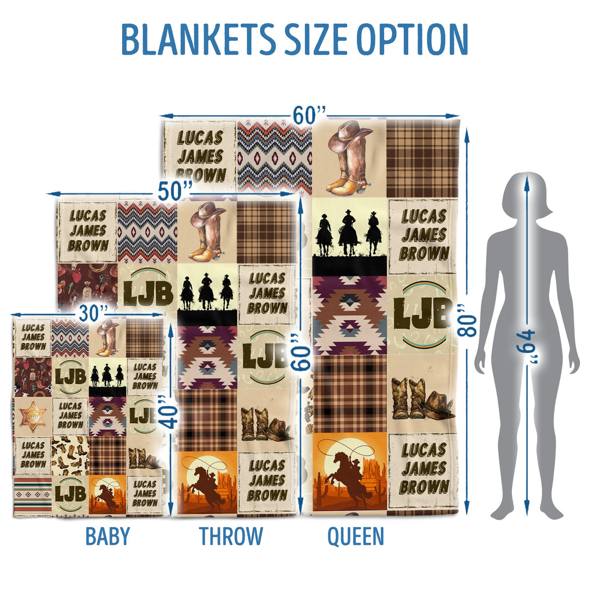 Personalized Baby Blankets for Boys Girls, Baby Boy Stuff, Custom Baby Blankets Name Fleece Blankets for Infant Newborn Son Daughter