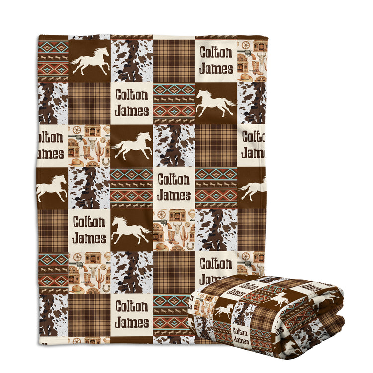 Personalized Baby Blankets for Boys & Girls - Custom Cow Prints Fleece Blankets for Infant Newborn Son & Daughter