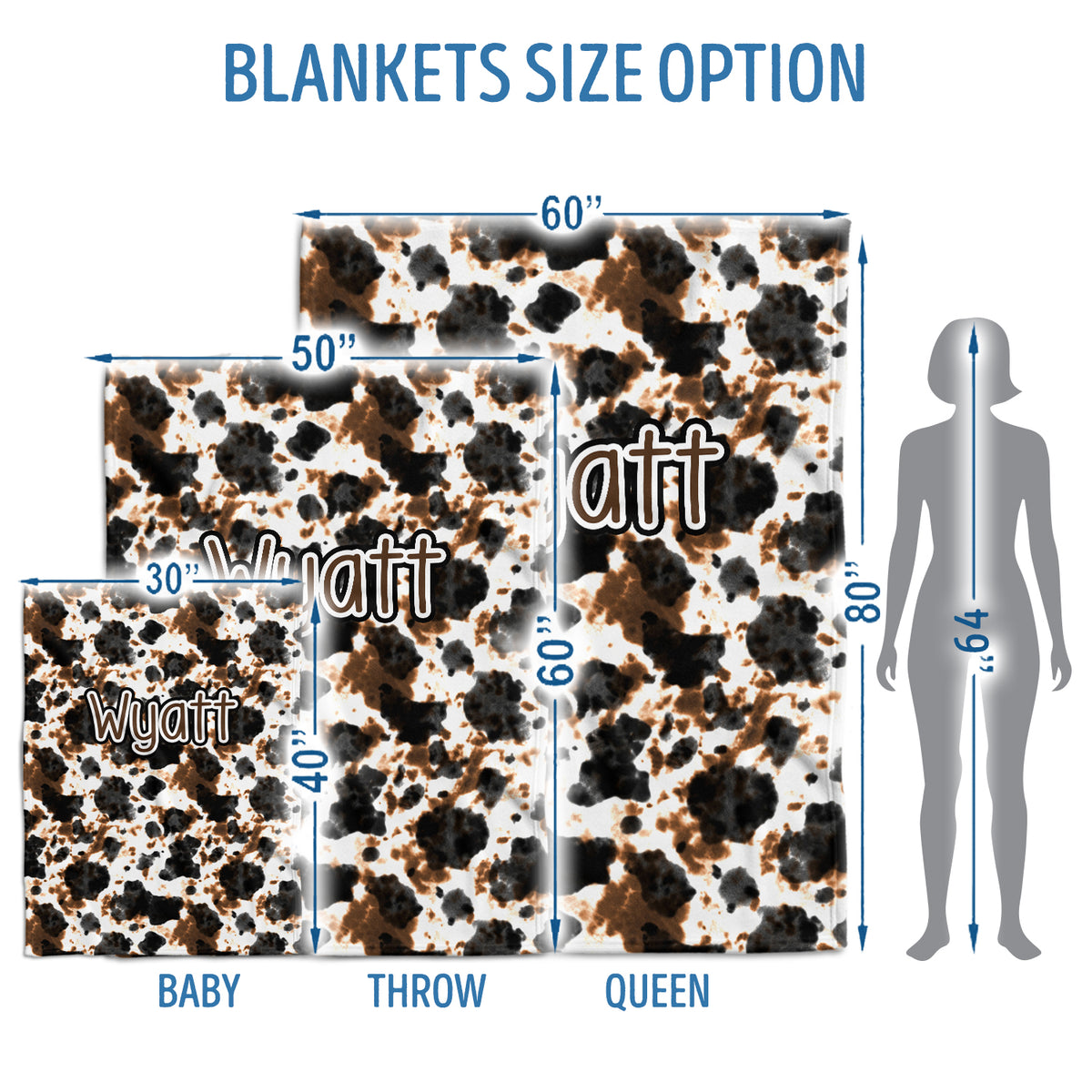 Personalized Baby Blankets for Girls Boys, Baby Boy Stuff, Custom Baby Blankets Name Fleece Blankets for Newborn Infant