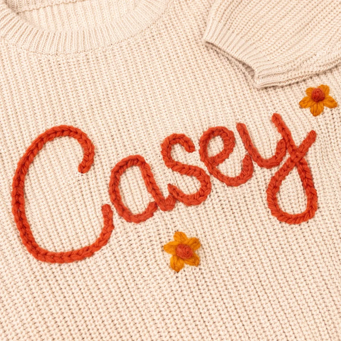 Personalized Baby Name Sweater, Embroidered Children Sweatshirt, Knit Sweater Toddler, Customized Baby Gifts