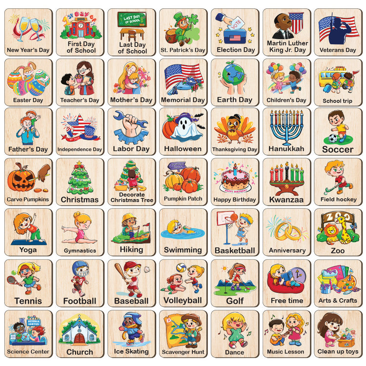 Personalized Wooden Weekly Routine Cards for Todder, Weekly Planner for Kids, Daily Responsibilities, Chore Chart For Kids