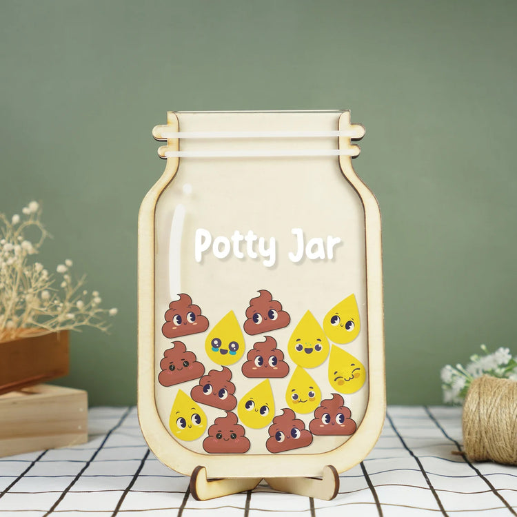 Potty Training Reward Jar, Kids Toilet Reward, Poo Tokens, Potty Jar, Reward Jar for Toddlers Back To School Gift