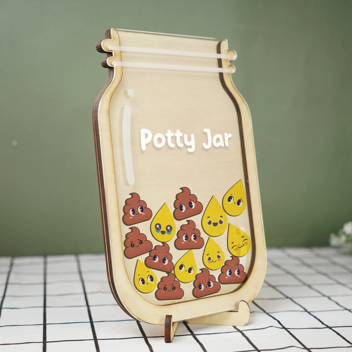 Potty Training Reward Jar, Kids Toilet Reward, Poo Tokens, Potty Jar, Reward Jar for Toddlers Back To School Gift