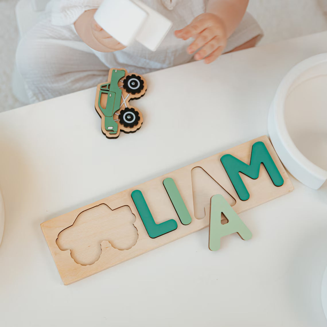 Princess Name Puzzle With Pegs Personalized Name Puzzle Baby Girl Gift 1st Birthday Gift Montessori Toys