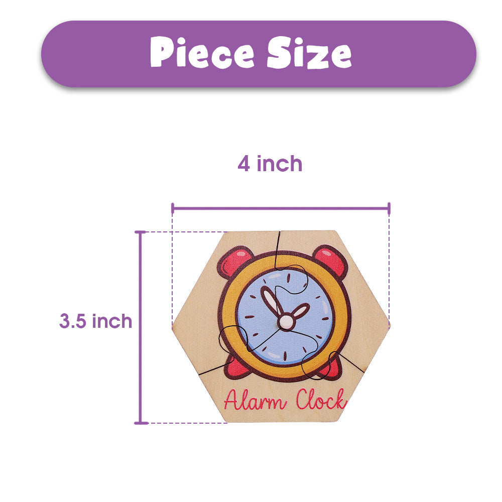 Toddler Wooden Puzzles 15-Piece Learning Set for Ages 2+
