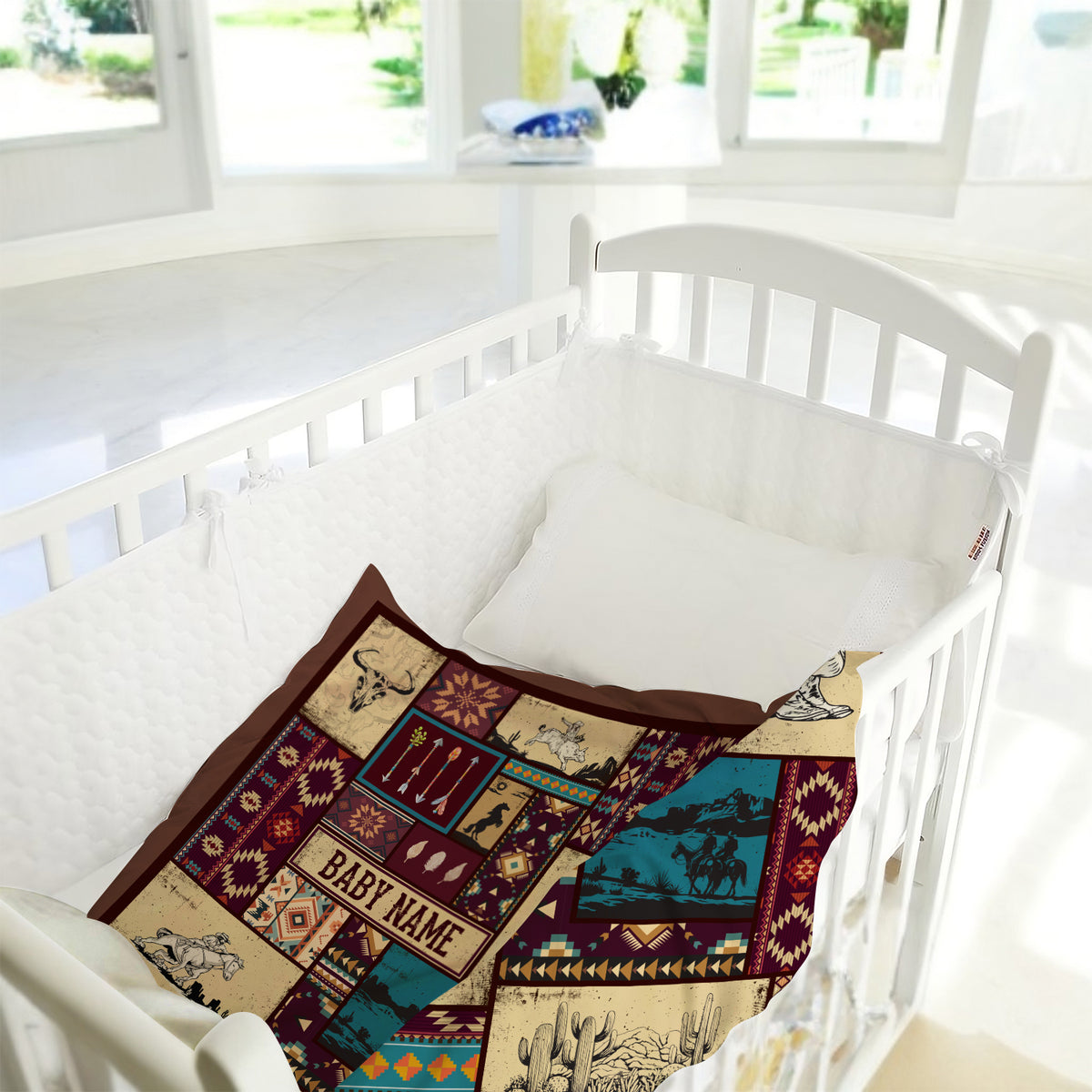 Western Baby Stuff, Personalized Baby Blankets For Baby, Fleece Blanket For Girl, Western Nursery Decorations, for Family Friends