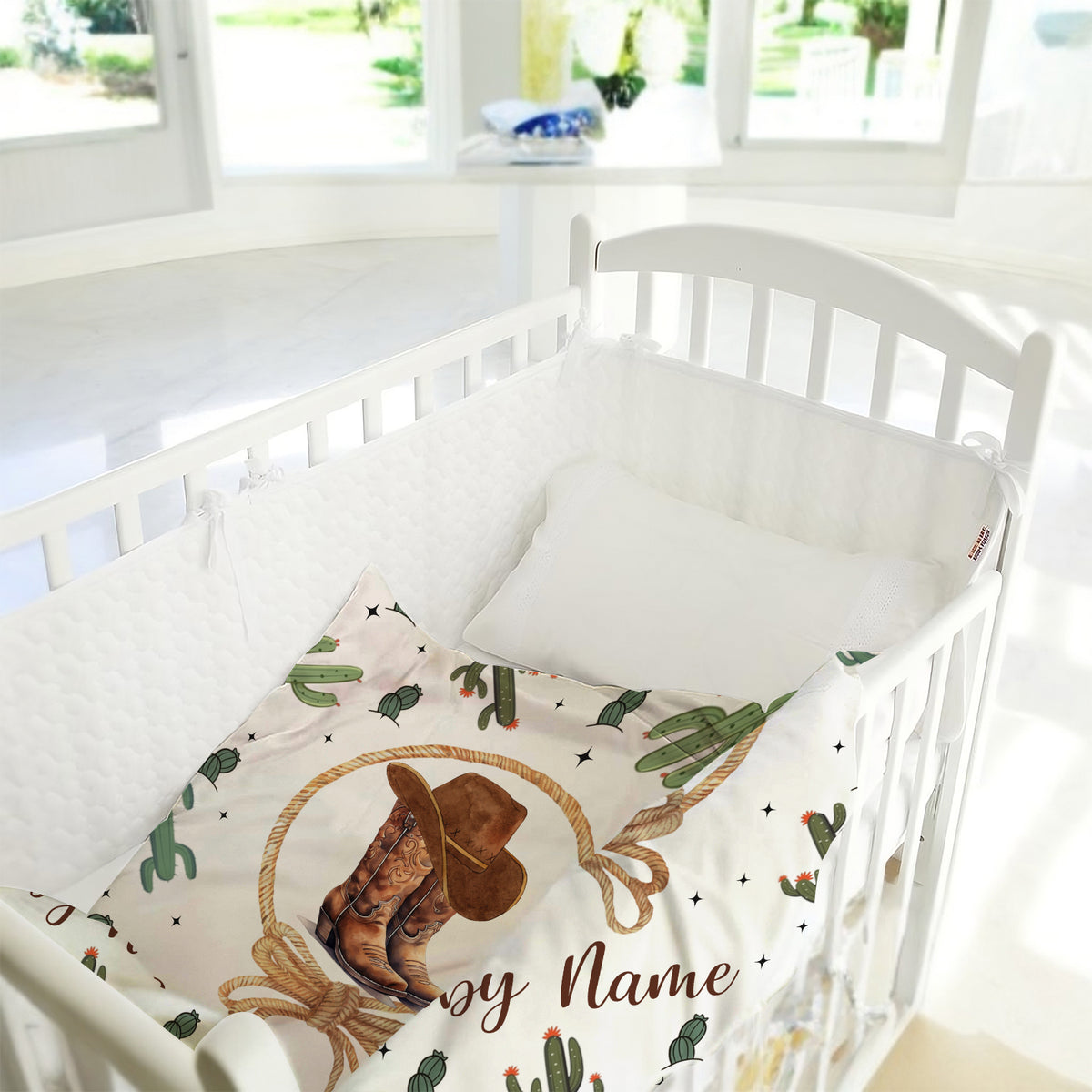 Western Baby Stuff, Personalized Baby Blankets for Boys Girls, Custom Name Baby Blanket, for Family, Friends, Kids