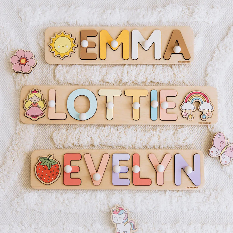 Wooden Name Puzzle. Personalized Name Puzzle. Custom Gifts for Kids, First Birthday Gifts, Wooden Toys for Baby, Toddler Gift