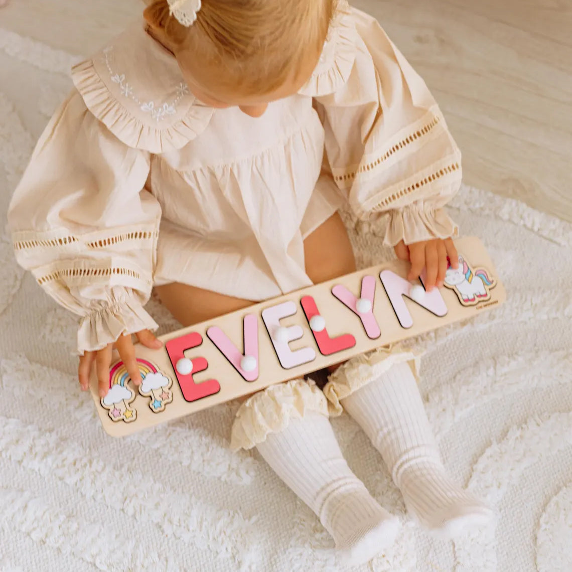 Wooden Name Puzzle. Personalized Name Puzzle. Custom Gifts for Kids, First Birthday Gifts, Wooden Toys for Baby, Toddler Gift