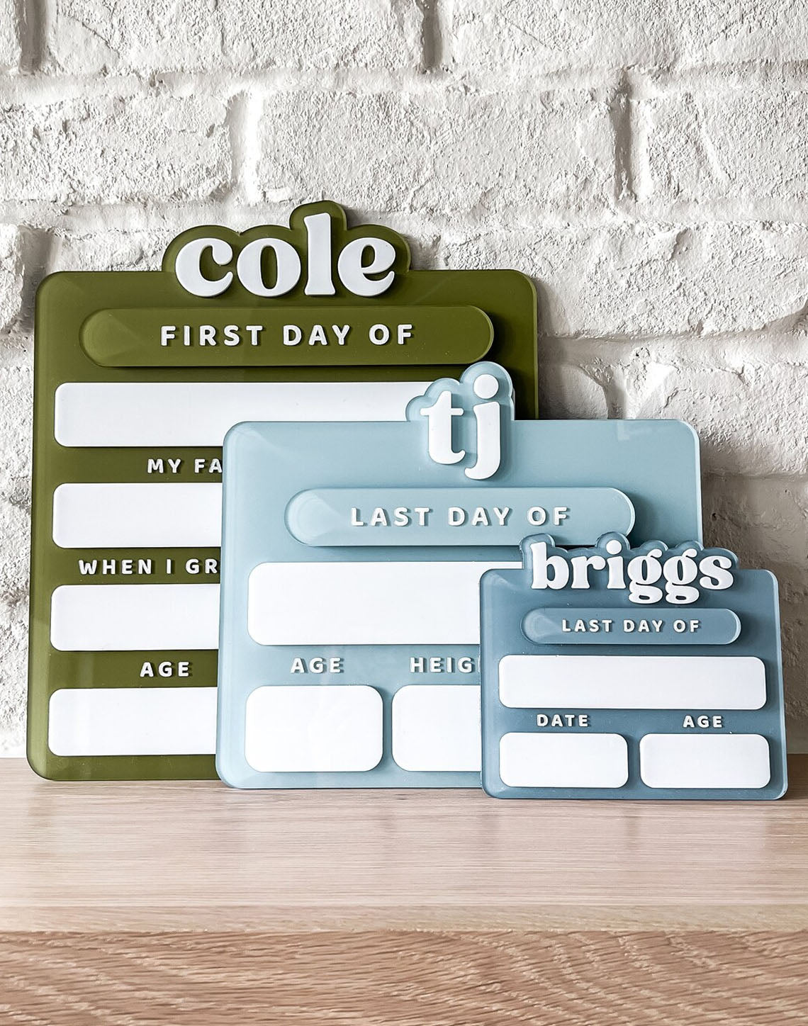Acrylic First Day Of School Sign, Personalized Back To School Photo Prop