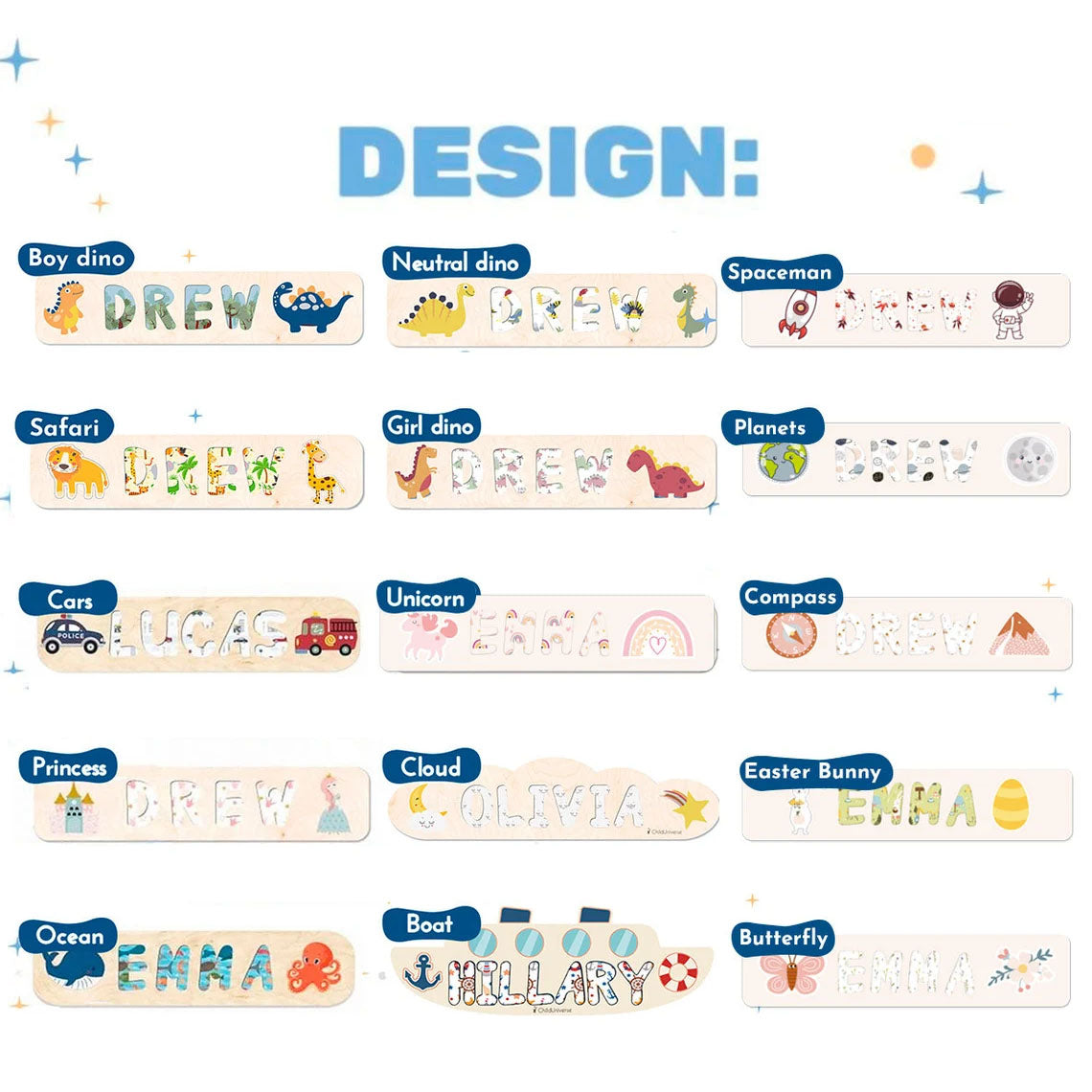 Personalized Gift for Baby, Dinosaur Theme Nursery, Kids Montessori Toys