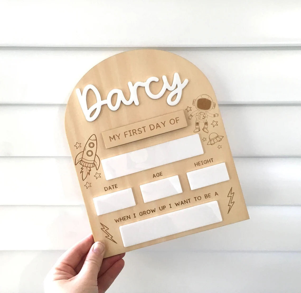 Back to School Board, First/Last Day Of School, School Sign Custom Name