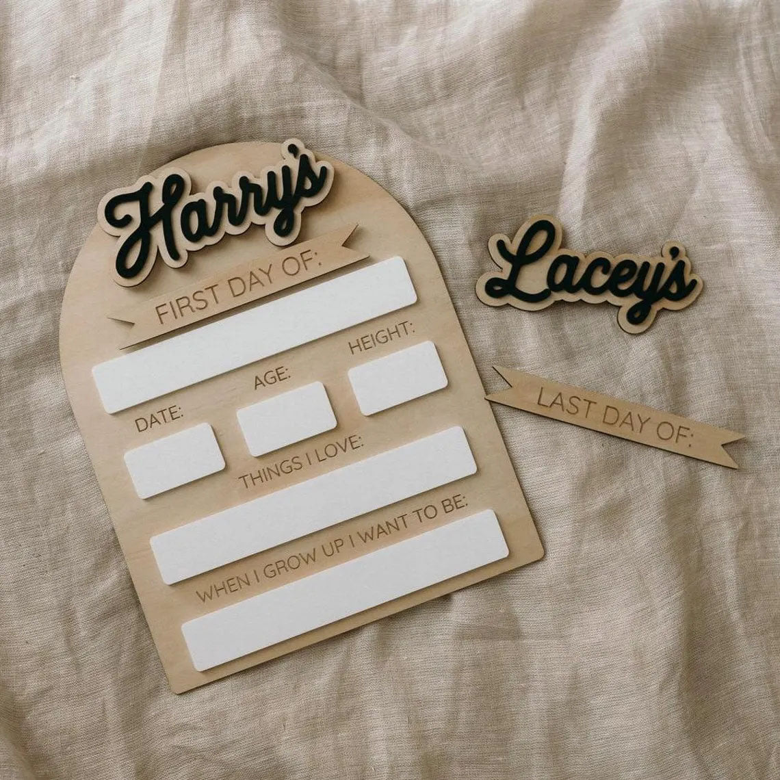 First Day And Last Day of School Sign, Back to School Photo Prop