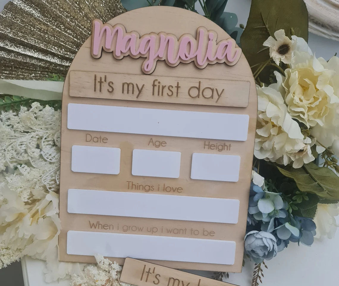 It's My First/Last Day Of School Board, Great Gift Photo Prop For Kids