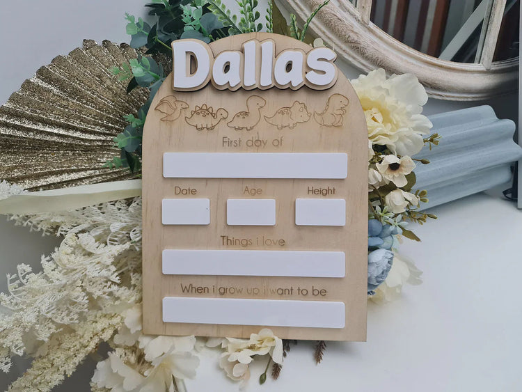 Personalized Boards, Back to School Gifts, School Schedule Boards