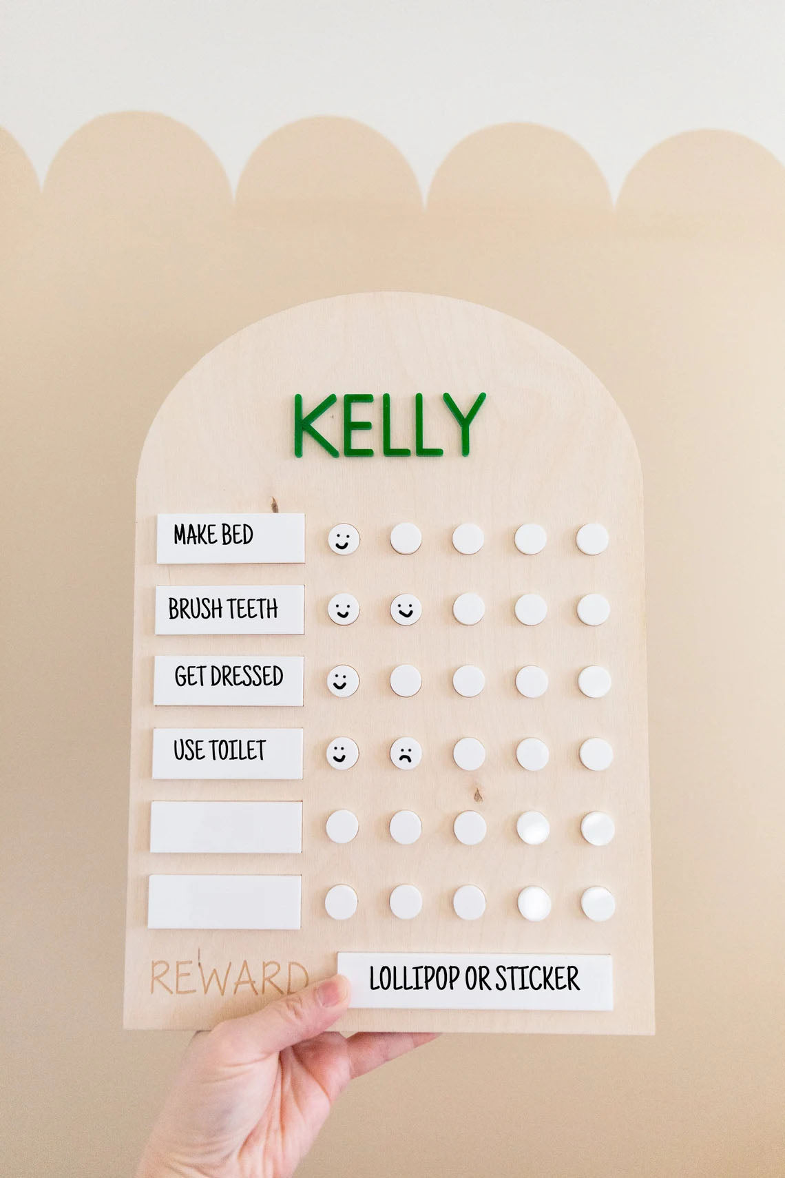 Customized Daily Chore Chart, Allowance Chart for Kids