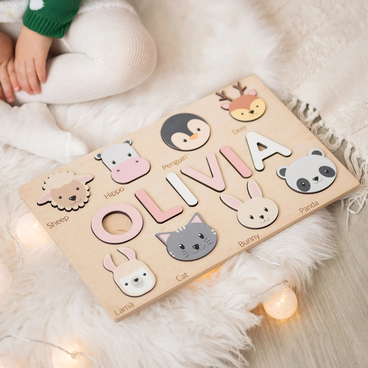 Montessori Board Puzzles Personalized Baby Gift 1 Year Old, Montessori Toys Of Kids