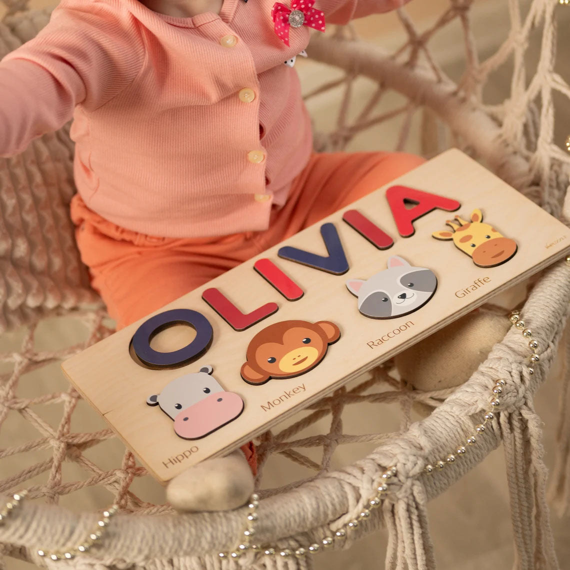 Montessori Board Puzzles Personalized Baby Gift 1 Year Old, Montessori Toys Of Kids