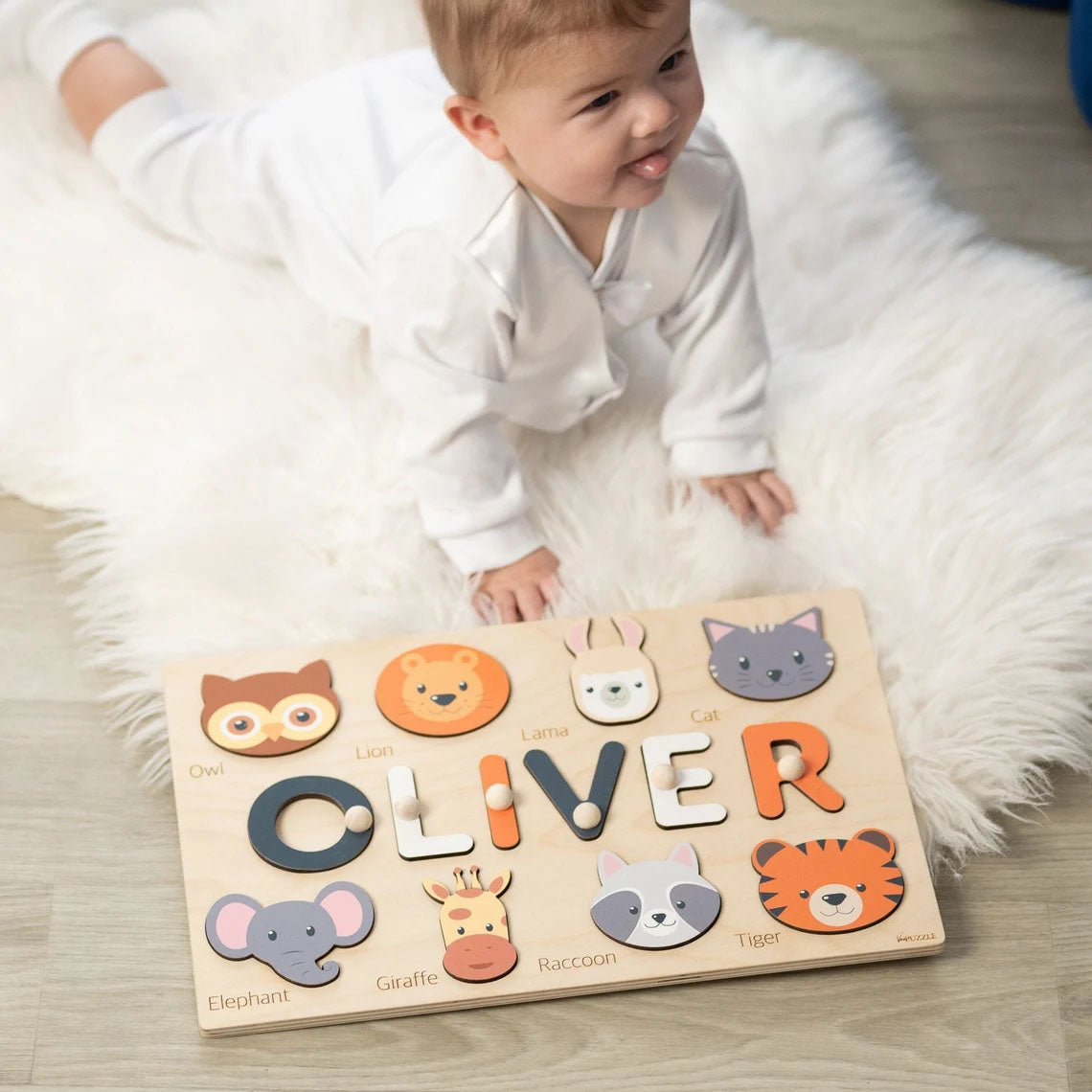 Montessori Board Puzzles Personalized Baby Gift 1 Year Old, Montessori Toys Of Kids