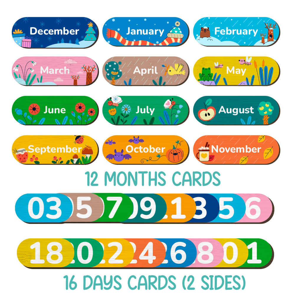 Personalized Toddler Chore Chart Wooden Calendar & Reward Board Custom Name