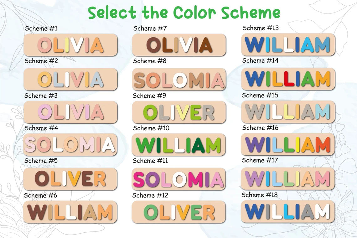 Personalized Wooden Name Puzzle, Montessori Toys Board, Back To School Gift