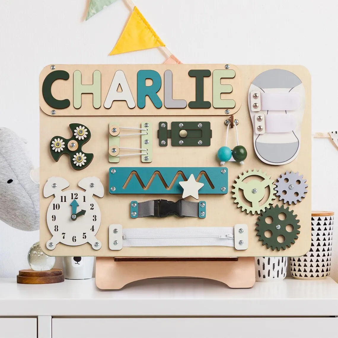 Smart Board For Kids, Wooden Montessori Toys Whith Custom Name