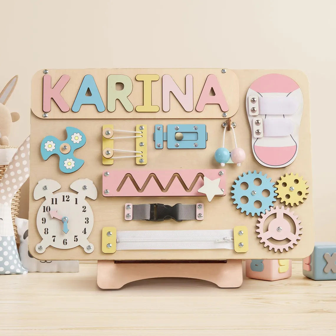 Smart Board For Kids, Wooden Montessori Toys Whith Custom Name
