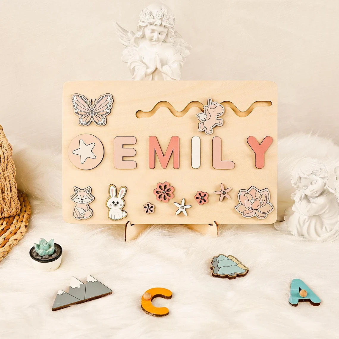 Personalized Baby Name Busy Board Puzzles For Learning And Play