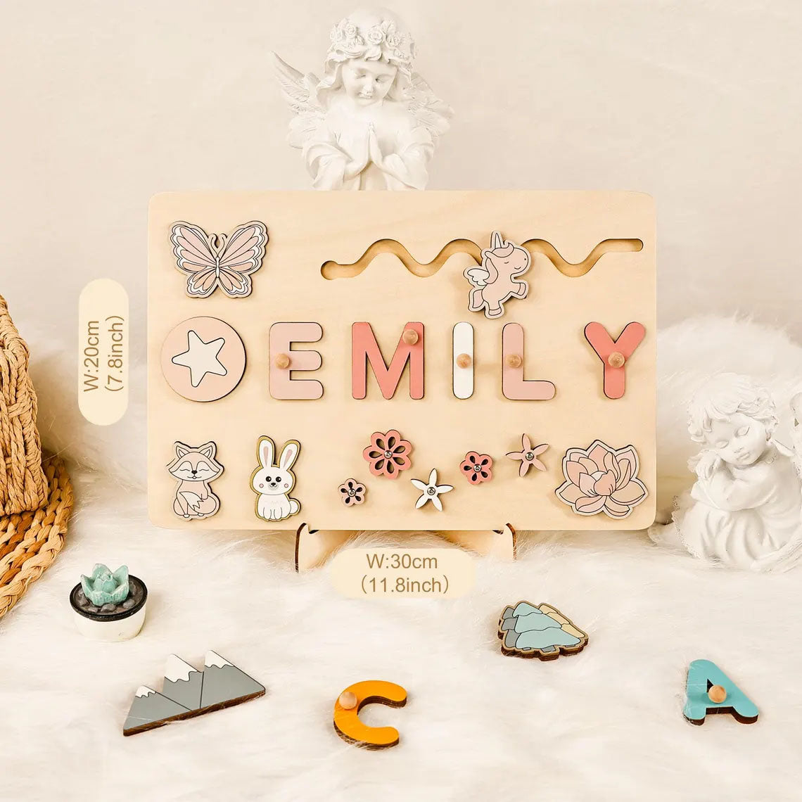 Personalized Baby Name Busy Board Puzzles For Learning And Play