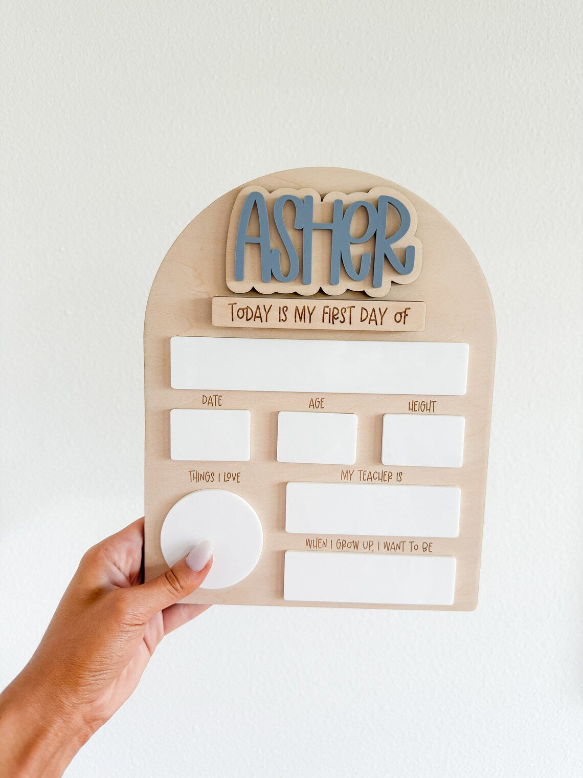 Personalized Editable First Day Of School Sign, Back To School Photo Prop