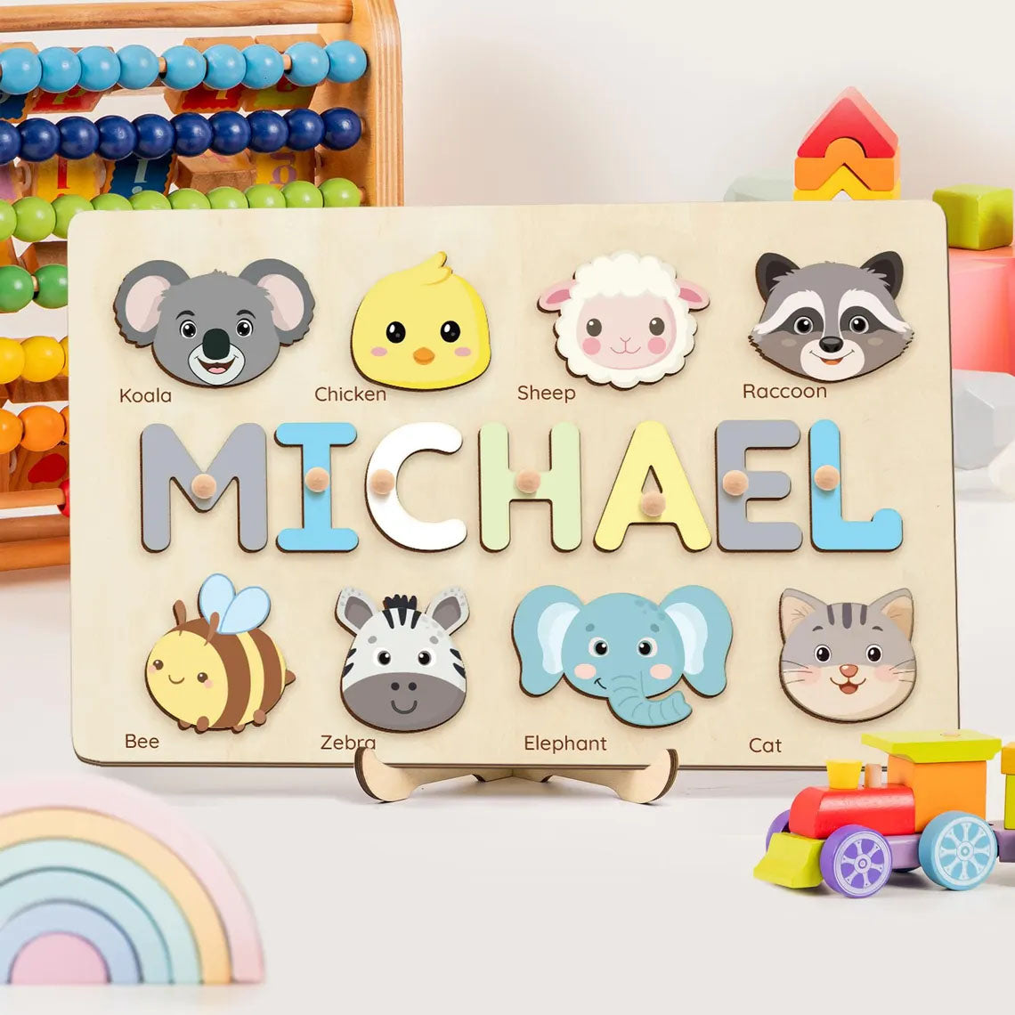 Personalized First Birthday Gift For Baby Boy And Girl, Kids Wooden Toys, Montessori Toy for Toddler