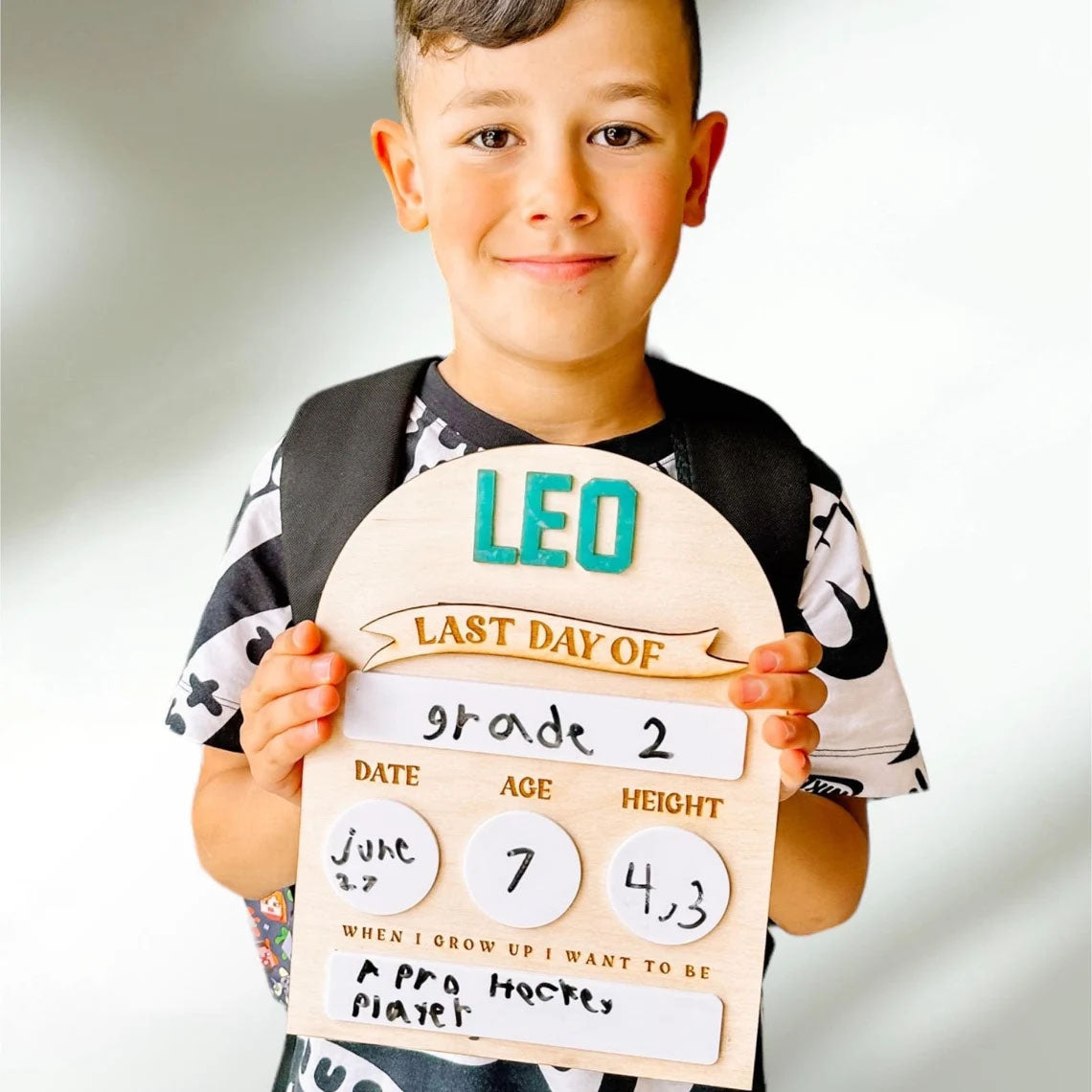 Personalized First and Last Day of School Signs, Back to School Photo Props