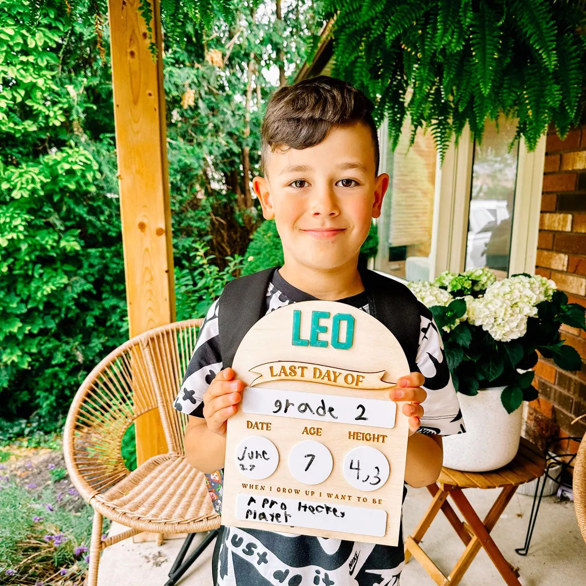 Personalized First and Last Day of School Signs, Back to School Photo Props