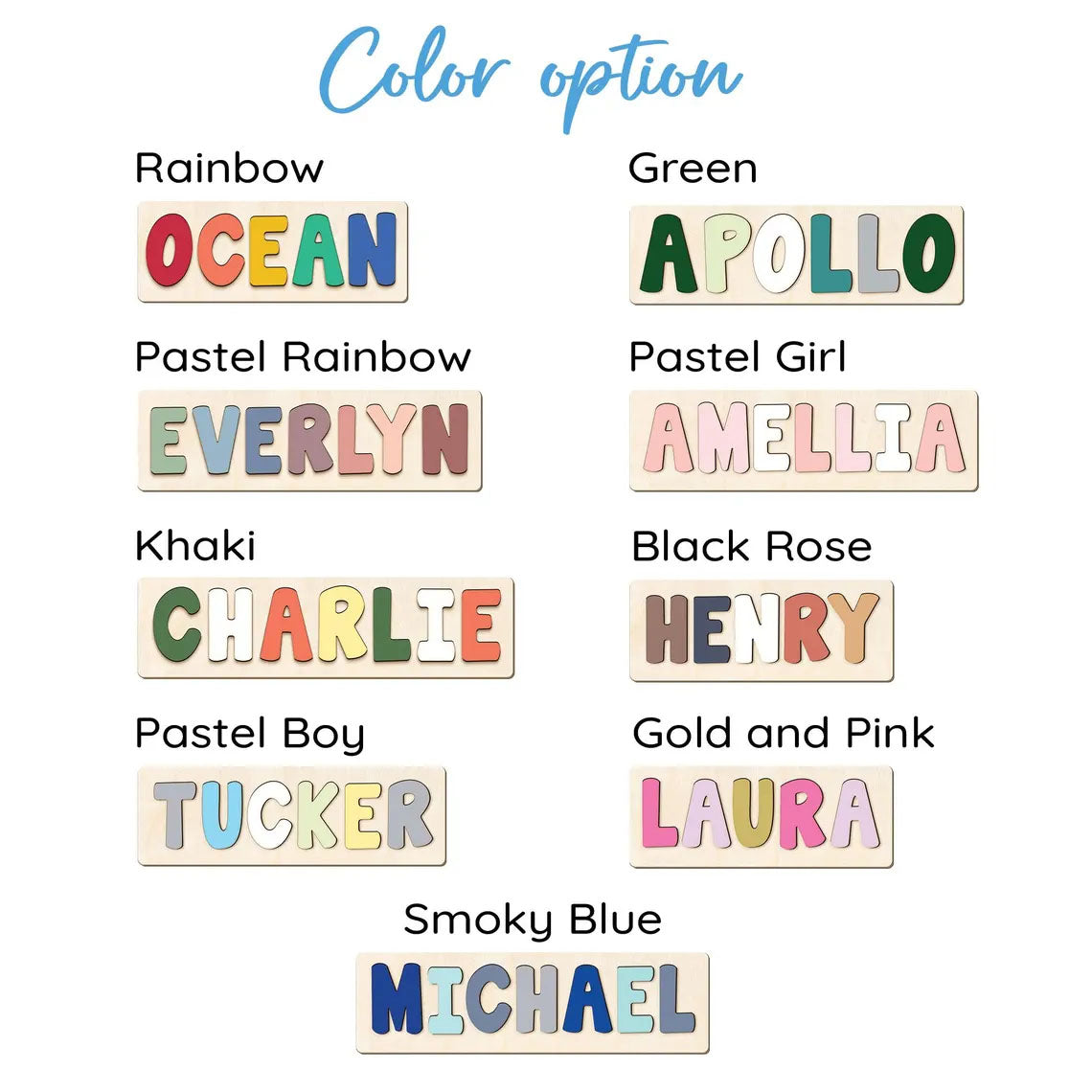 Personalized Name Puzzle Gift Baby Boy And Girl, Montessori Toys Of Kids