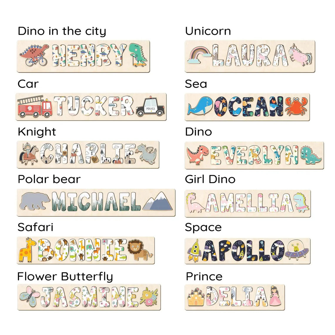 Personalized Name Puzzle Gift Baby Boy And Girl, Montessori Toys Of Kids