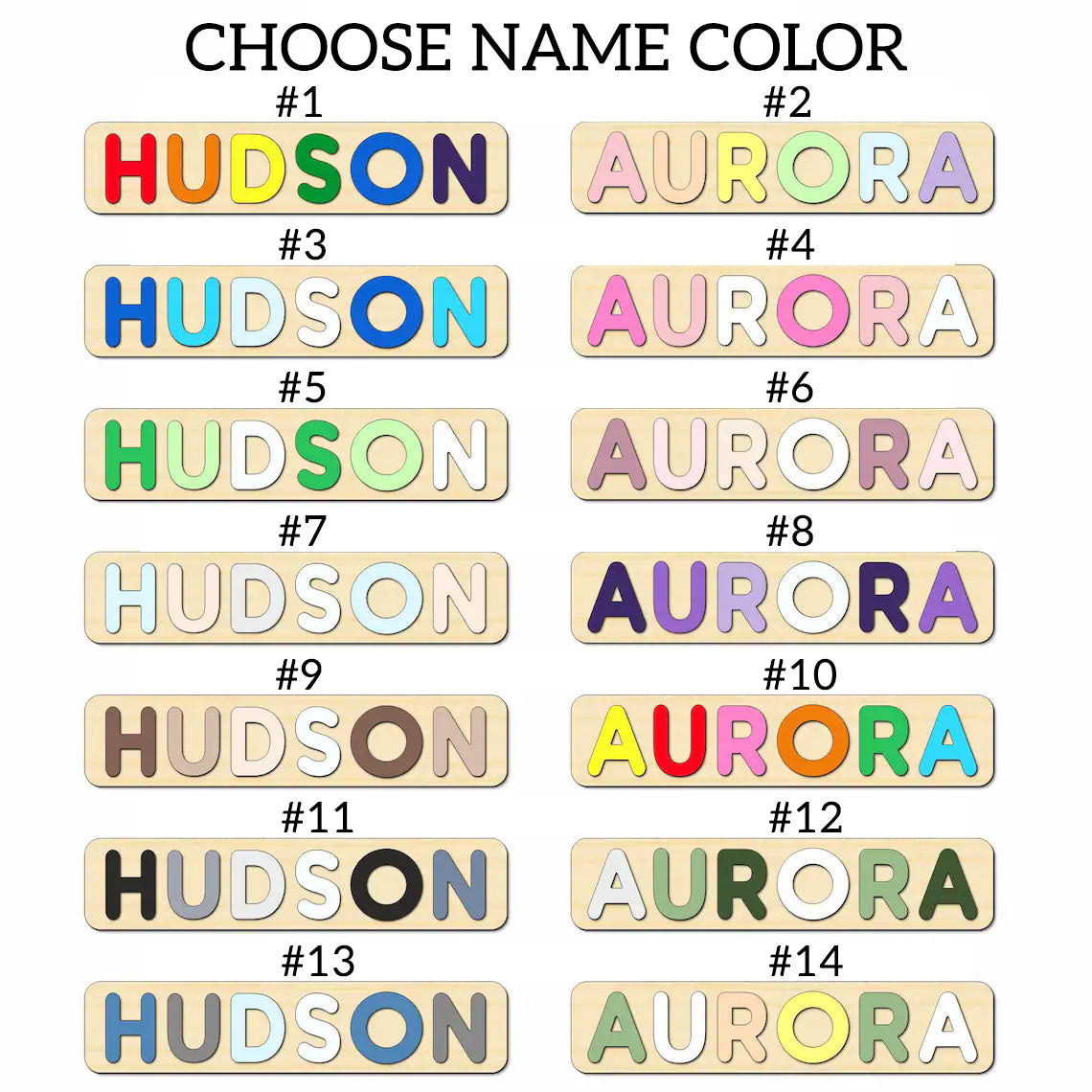 Personalized Name Puzzle Baby Name, Wooden Montessori Toys