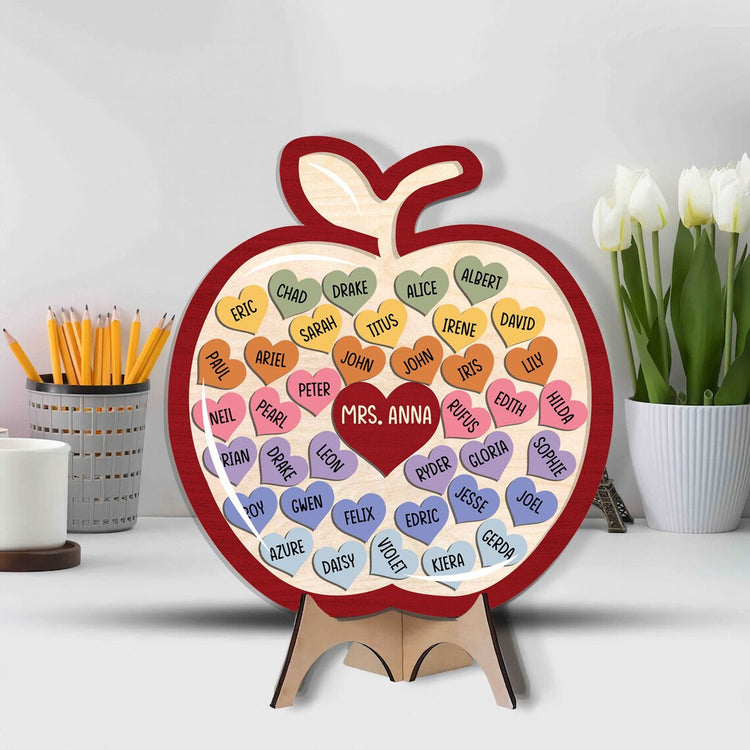 Personalized Teacher With Students Name Reward Jar, Thank You Gifts For Teacher, Montessori Toys For Kids