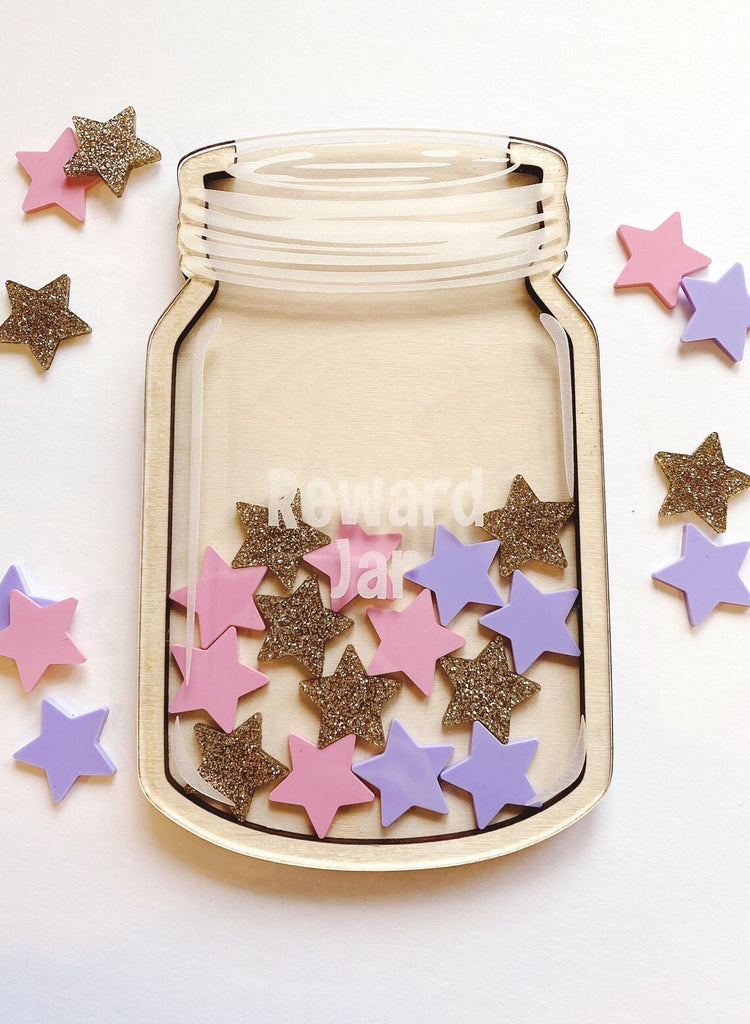 Personalized Star Reward Jar for Kids, Chore Jar, Kindness Jar