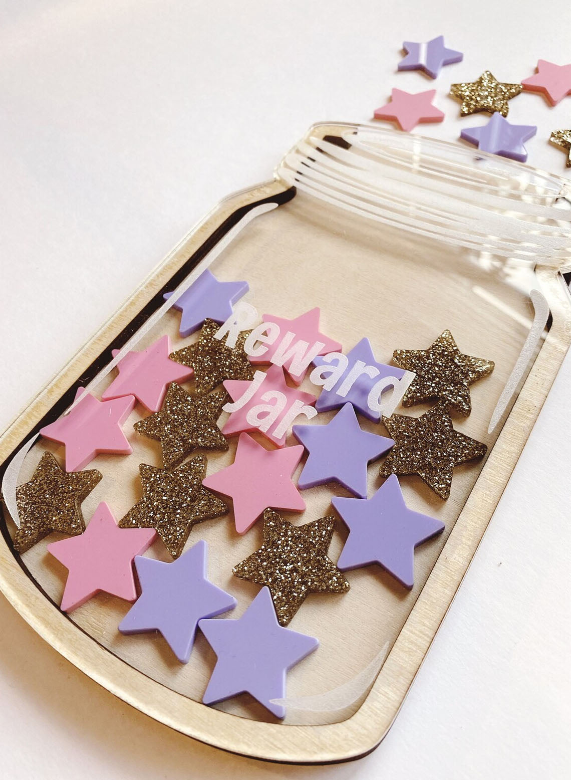 Personalized Star Reward Jar for Kids, Chore Jar, Kindness Jar