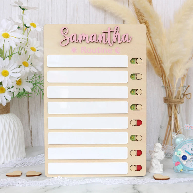 Personalized Chore Chart For Kids, Daily Checklist Custom Name