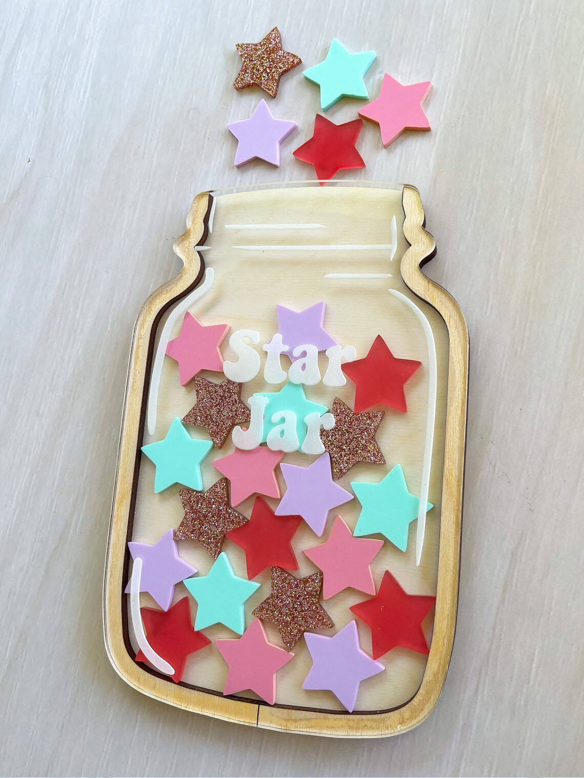 Personalized Kids Reward Jar, Classroom Reward System Custom Name, Font