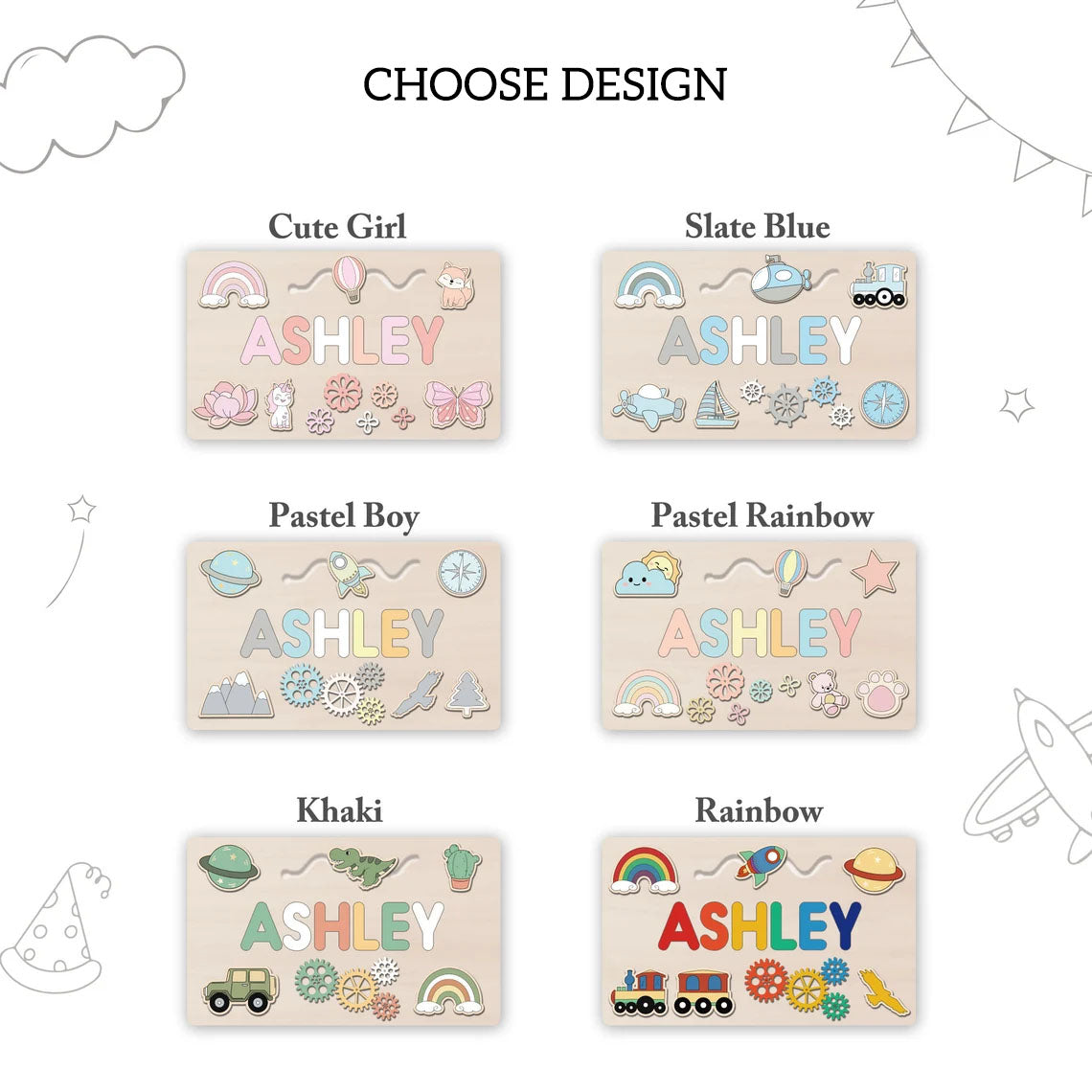 Personalized Busy Board Name Puzzle, Custom Toddler Montessori Toys For Kids