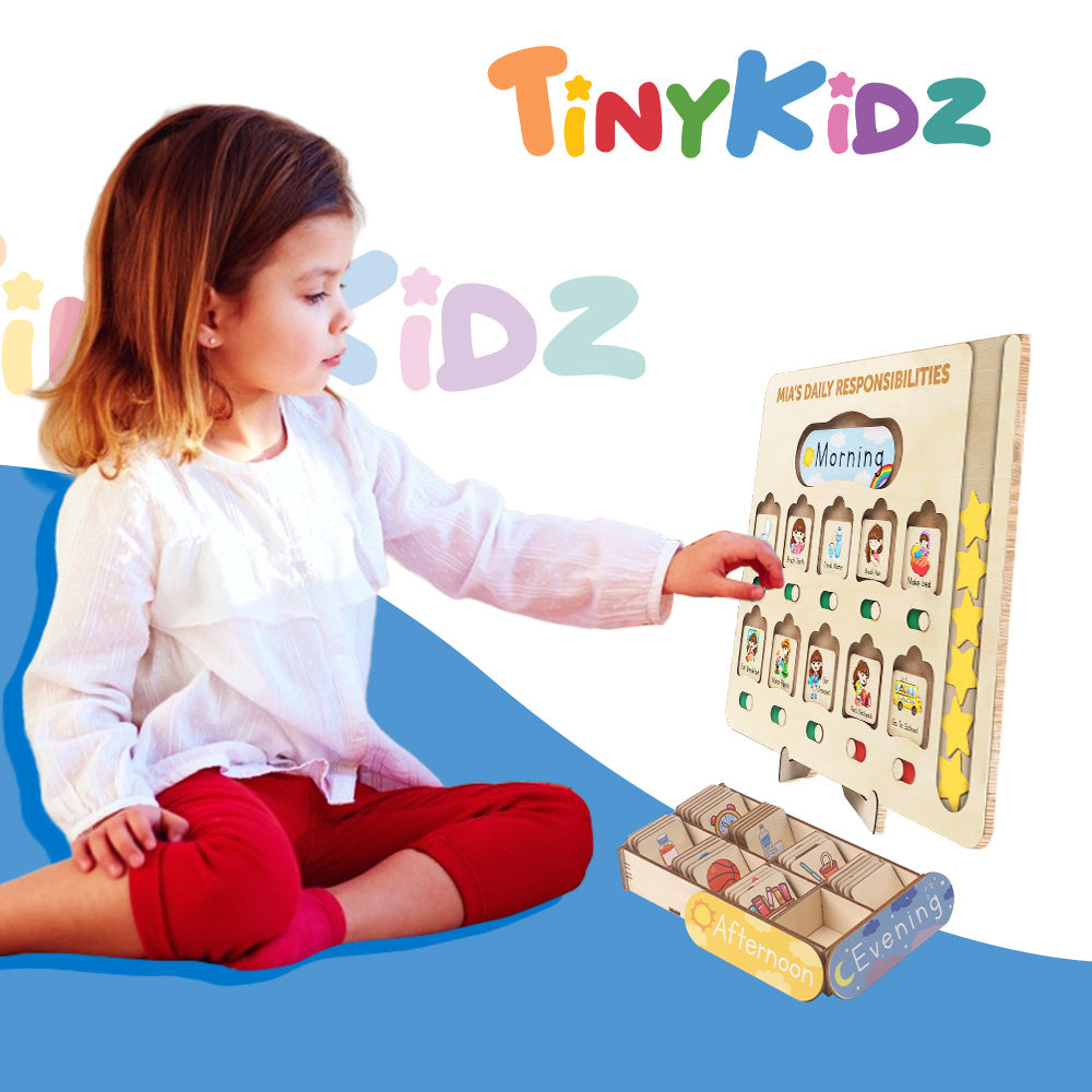 Kids Star Reward Chart, Personalized Wooden Chore Chart For Kids Board, Behavior Chart For Kids